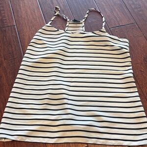 J. Crew Black and White Striped Camisole